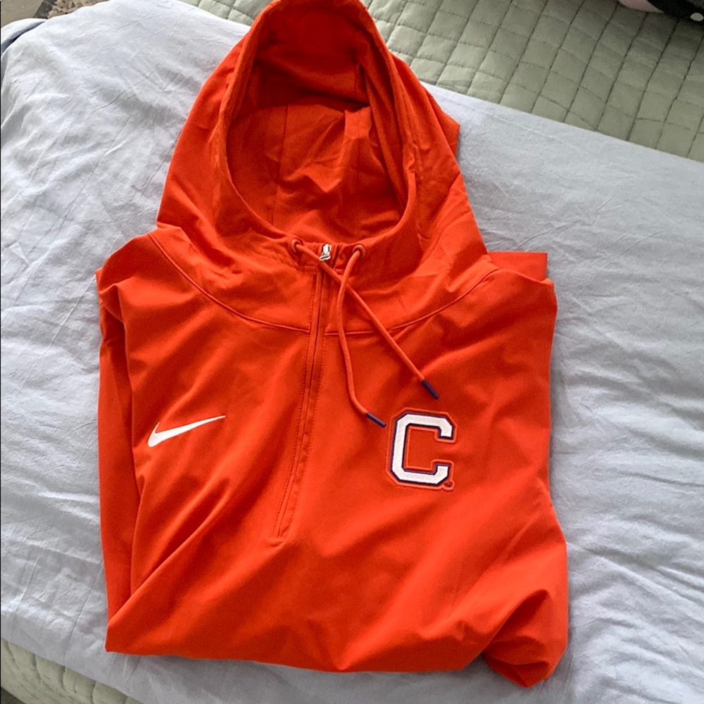 Clemson Tigers 2023 Sideline Player Quarter-Zip Hoodie Jacket